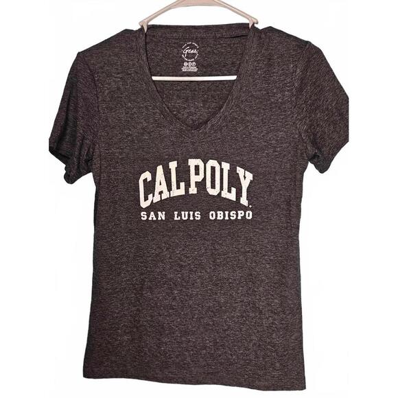 Cal Poly San Luis Obispo Women's Gray V-Neck T-Shirt -Gear for Sports Size Small - Picture 1 of 7